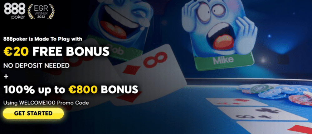 888Poker's current welcome bonus