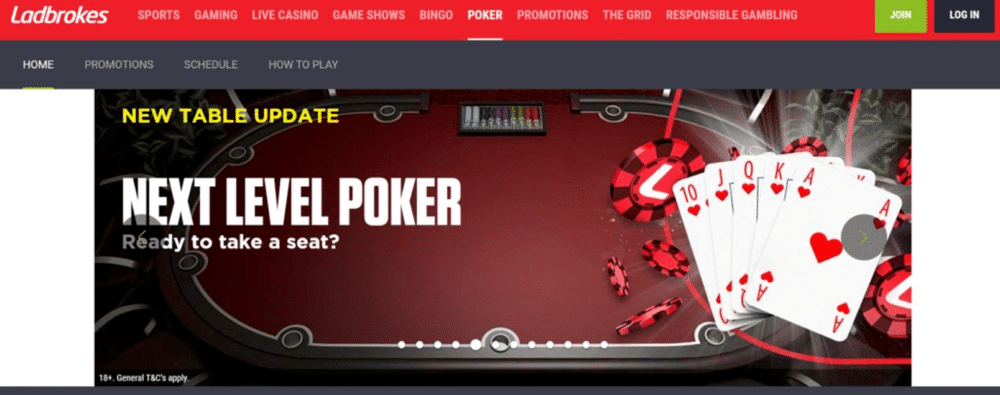 Ladbroke's Current Poker Promotion